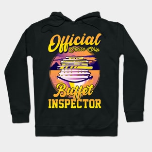 Funny Official Cruise Ship Buffet Inspector Pun Hoodie